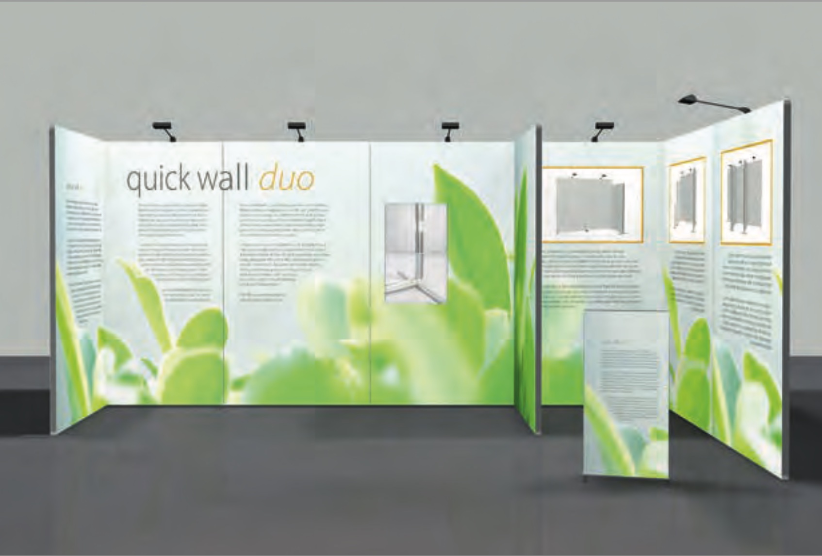 Quick Wall Duo- beidseitig mit Druckbild